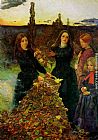 John Everett Millais Canvas Paintings - Autumn Leaves
